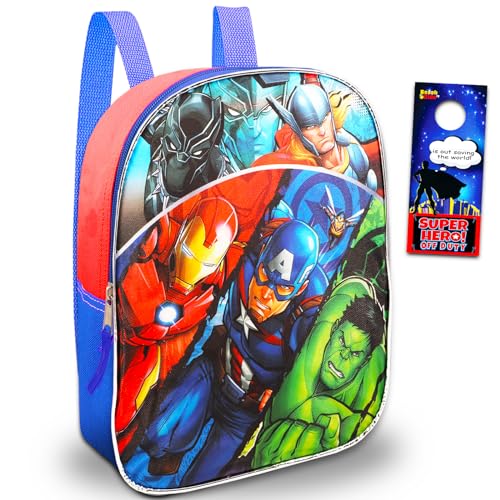 Marvel Avengers Mini Backpack Toddler Set - Bundle with 11