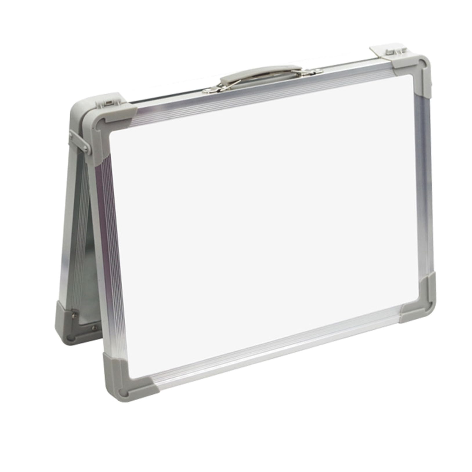 Luxshiny Lavagna Magnetica da Scrivania Pieghevole Bianco Doppia Faccia Superficie Liscia in Lega di Alluminio per Educazione e Riunioni in Ufficio