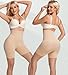 PRETTYWELL Shapewear Shorts for Women Tummy Control, Seamless Body Shaper High Waisted Girdle Butt Lifter Shorts Nude