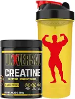 Creatina Monohidratada Universal - Universal Nutrition (300g + Coqueteleira)