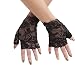 Fun World Sexy Lace Gloves 1980's Gothic Steampunk Womens, Black, Standard