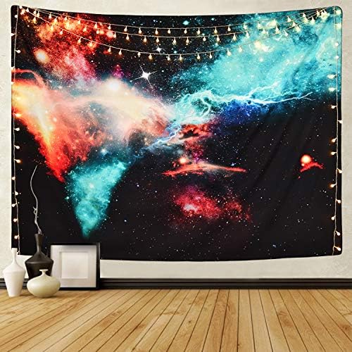 BLEUM CADE Galaxy Tapestry Universe Starry Sky Tapestry Psychedelic Cosmic Tapestry Outer Space Star Tapestry Milky Way Tapestry Wall Hanging