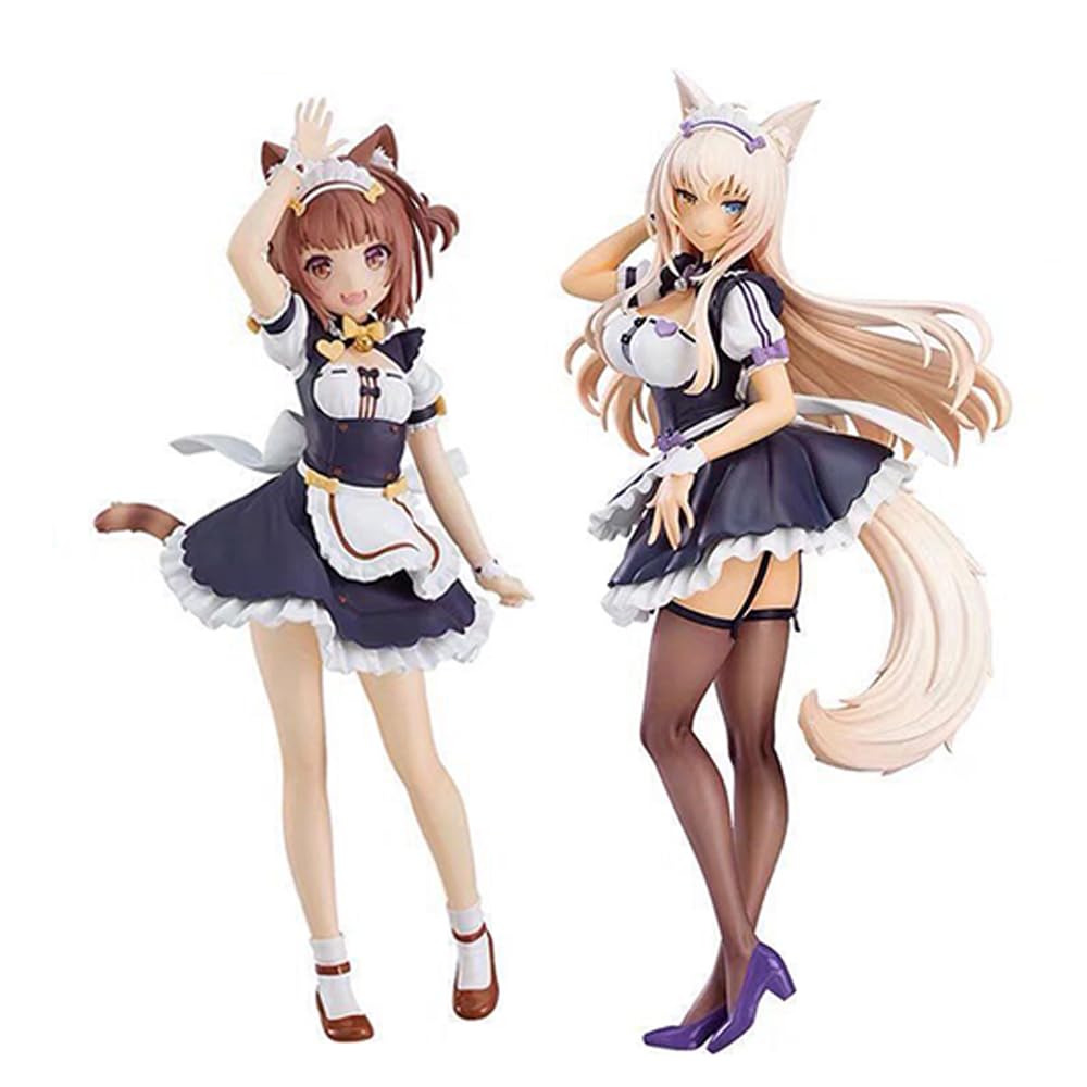 Tongyundacheng Anime Nekopara Figures Azuki and Coconut Action Figure PVC Statue Model Desktop Decoration