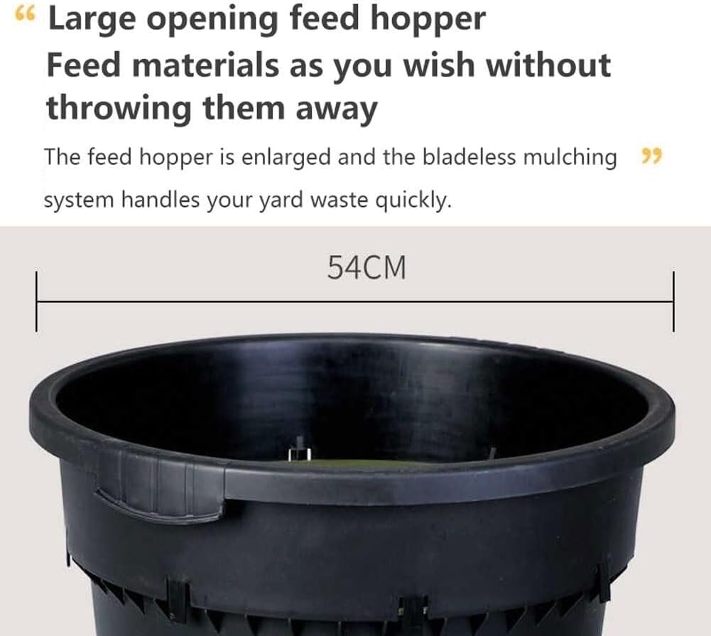 Electric Leaf Mulcher Shredder,2500W Garden Leaf Compost Crusher with Wheels and Storage Bag,8000rpm Electric Chipper,Easy Leaf Cleanup