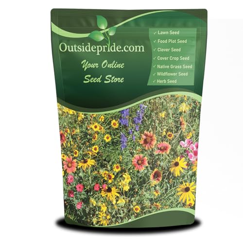 Outsidepride Mountain Wild Flower Seed Mix - 1/4 lb Premium Blend of Annual & Perennial Wildflower Seeds for High-Elevation, USDA Zones 3-8, Ideal for Mountain Gardens, Low-Maintenance & Easy to Grow
