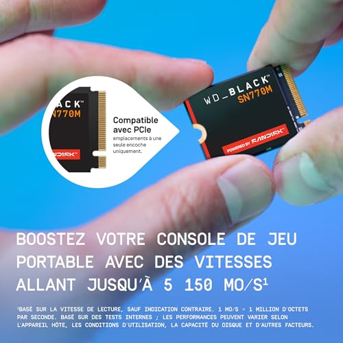 SSD WESTERN DIGITAL SN770M .2 2230 PCIe Gen4 nCache 4.0 - vue 10