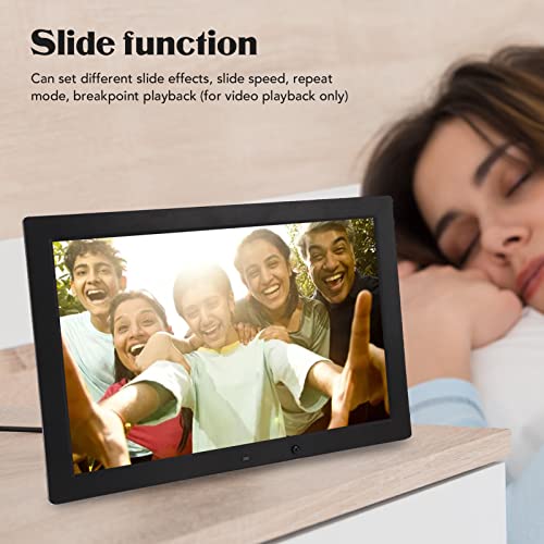 Porta-retratos digitais, porta-retratos digital de 17 polegadas com detecção de corpo humano, visual