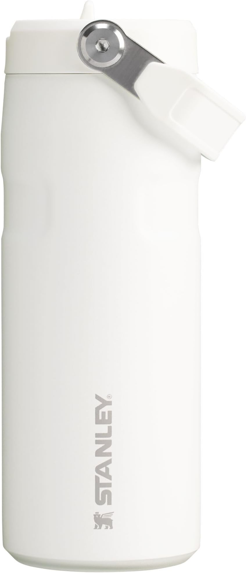 Stanley IceFlow Flip Straw 2.0 Water Bottle 16 OZ | Built-In Straw with Larger Opening | Lightweight & Leak-Resistant | Insulated Stainless Steel | BPA-Free | Frost