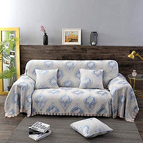 Housse serviette de canapé jacquard tridimensionnel et protecteur de mobilier chenille
