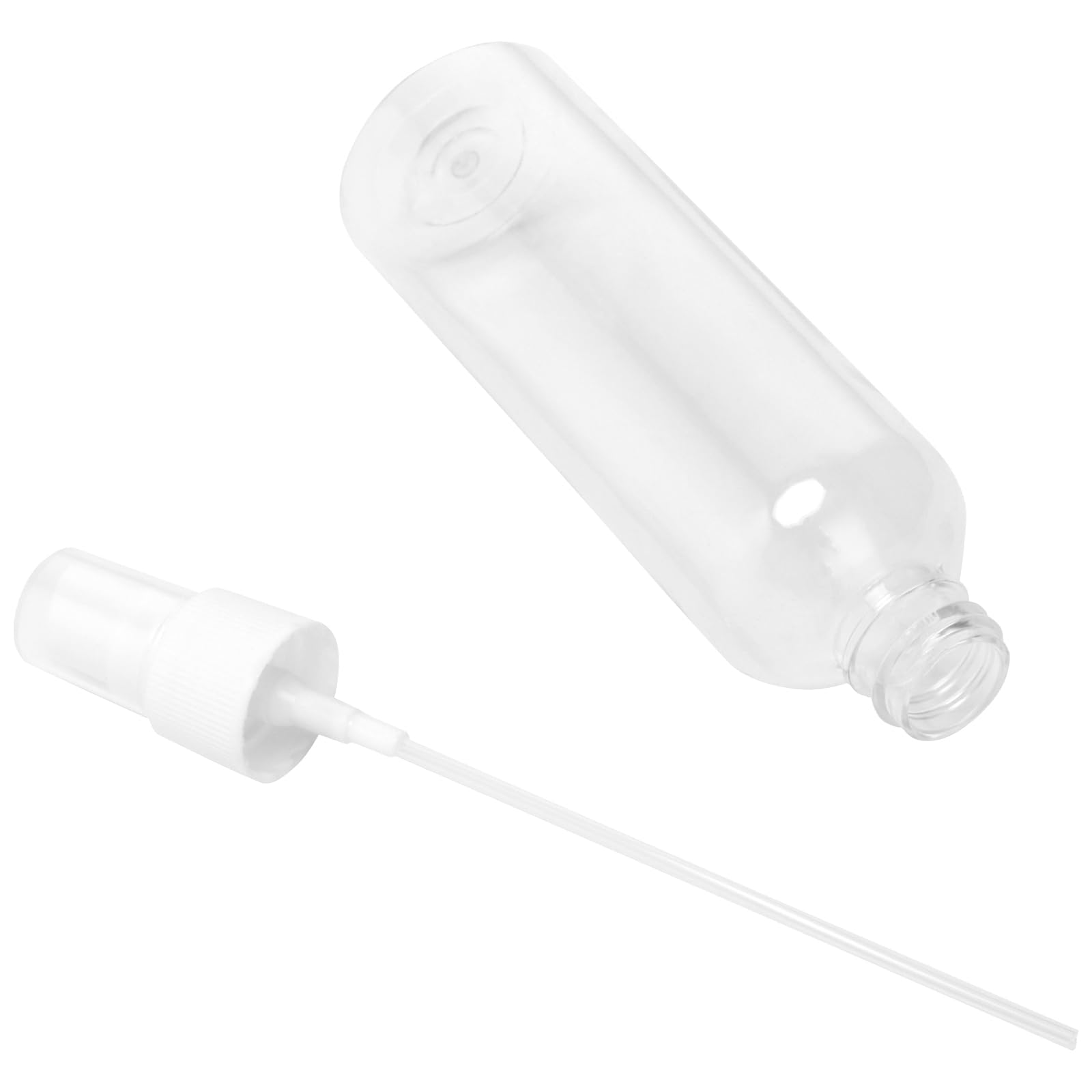 KEILEOHO Lot de 50 flacons spray vides 120 ml - Bouteilles spray vides transparentes en PET - Pour échantillons, maquillage, voyages, produits ménagers