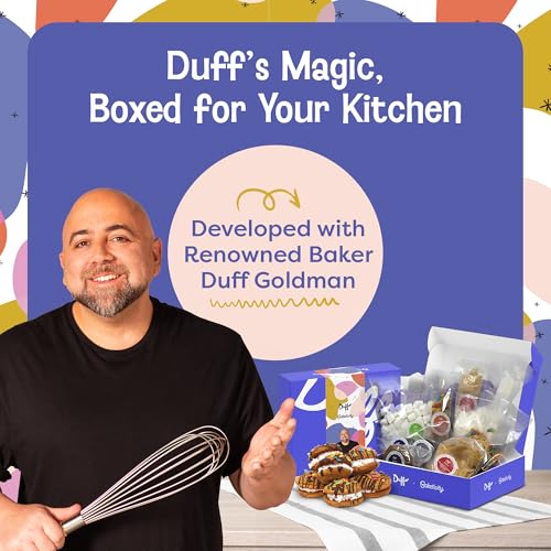 Image of Baketivity x Duff Goldman S'mores Sandwich Cookies Kit Kids Baking Set Cooking Kits for Kids with Premeasured Ingredients, Decorating Supplies, STEM Activities - Baking Sets for Girls, Boys Ages 6-12