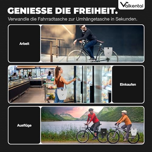 Valkental Gepäckträgertasche, Wasserdicht & Abschließbar – Ansicht 3