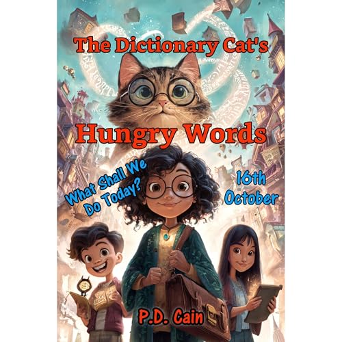 The Dictionary Cat's Hungry Words Audiolibro Por P.D. Cain arte de portada