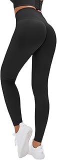 Leggins Sportivi da Donna Push Up Vita Alta Scrunch Pantaloni Palestra Dimagranti Anticellulite Pantacollant Fitness Leggings per Yoga Jogging