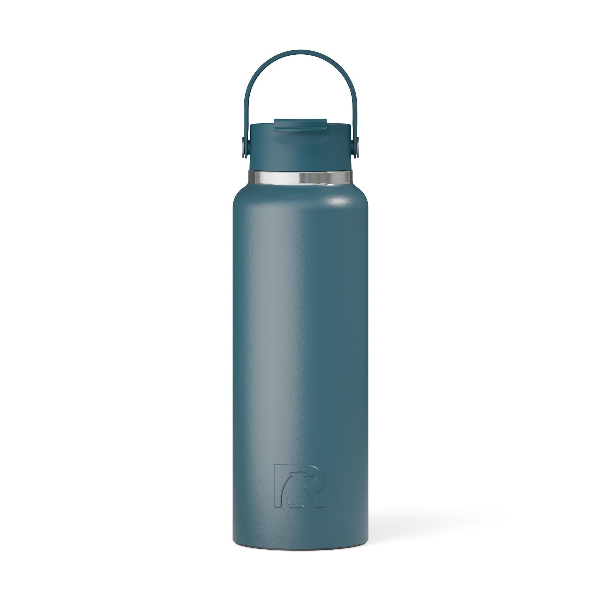 RTIC 40oz Outback Bottle, Insulated, Stainless Steel, Metal, Double Wall Vacuum-Insulation, Ceramic Lined, Leak-Proof Lid, BPA-Free Water Flask for Hiking, Running, Sports, Outdoor, Marine