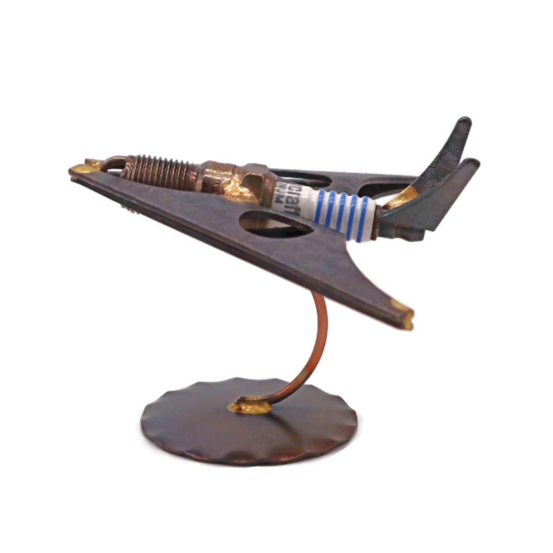 Stealth Plane (F-117) Collectible Handmade Metal Art Figurine, Desk Accessories, Trophy, Boss Gift, Home Office Décor, Aircraft