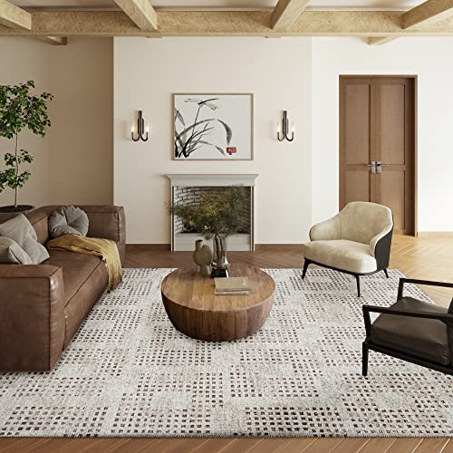 Tapete decorativo Beige 8' x 10' miniatura 1