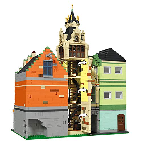 VPPI Modular Haus Bausteine, Bausteine Architektur Modell Platz am Uhrenturm, Berühmte Architektur 3D Modell Spielzeug… – Bild 4
