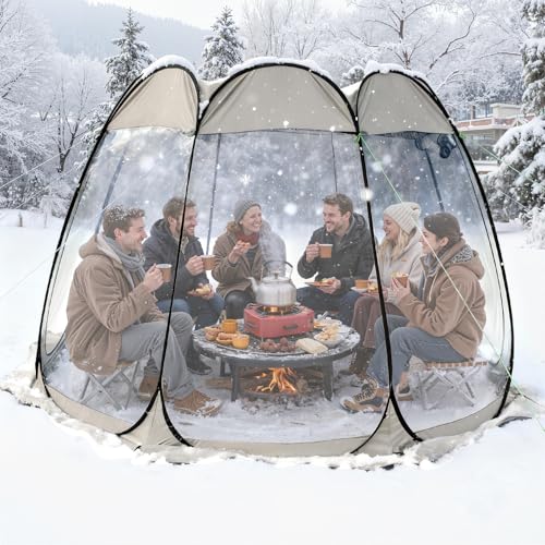 Carpa burbuja transparente pop up para camping 8 personas miniatura 5