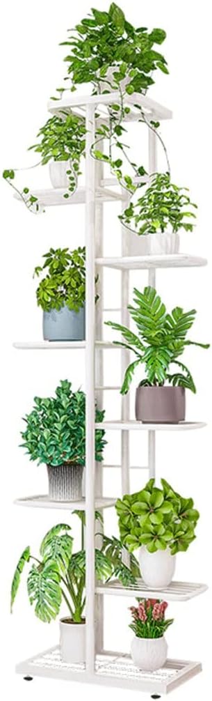 Iron Flower Stand Pots Tray Plant Shelves Planter Display Rack Storage Holder Shelf Home Balcony Garden