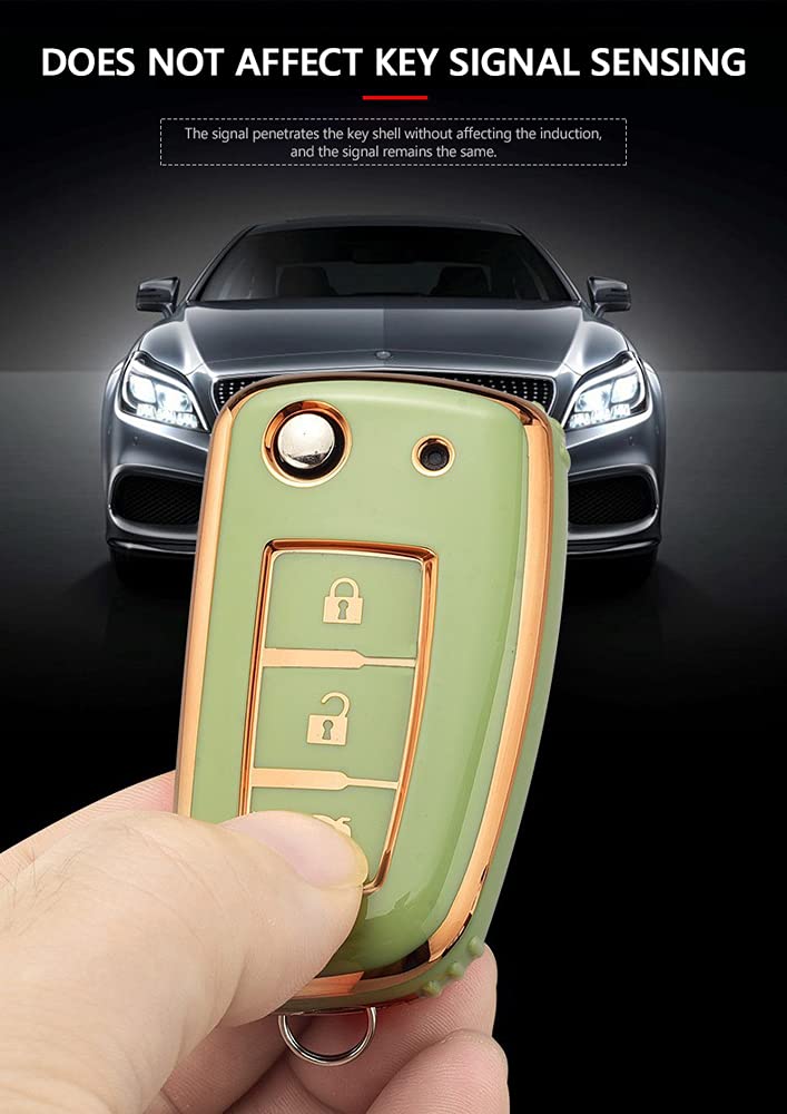 Coque Clé Tpu,Etui Clé Étui Clé Adapté Pour Nissan Qashqai J12 Juke F16