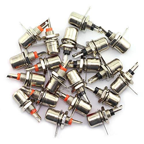 20 piezas conector RCA hembra nickelado miniatura 4