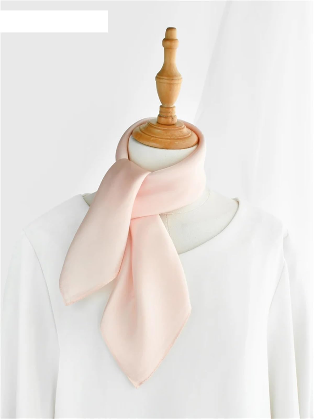 Pañuelo De Seda para El Cuello 2 uds Bufandas de Seda de Colores sólidos Bufanda de Mujer Primavera otoño Bufandas cuadradas pequeñas de Seda Real for niñas
