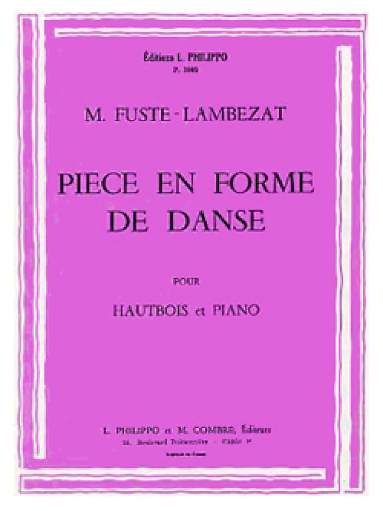 FUSTE LAMBEZAT - Piece en Forme de Danse para Oboe y Piano