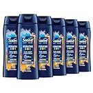 Suave Men Moisturizing Body, Face and Hair Wash, 3-in-1 For Hydrated Skin and Hair, Citrus & Musk scent, No Parabens, No Phtahaltes, 18 Oz Pack of 6