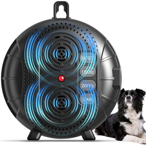 Xuwibaje Anti Barking Device for Dogs, Rechargeable Ultrasonic Bark Box with 3 Adjustable Modes, Safe 35FT Dog Bark Deterrent Device & Dog Barking Silencer for Indoor and Outdoor Use