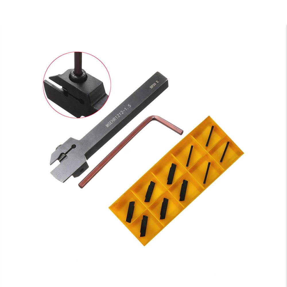 Porte-outil De Rainure Tour MGEHR1212-1.5 Avec Inserts MGMN150 – Pour Coupe Précise, Acier, Fonte