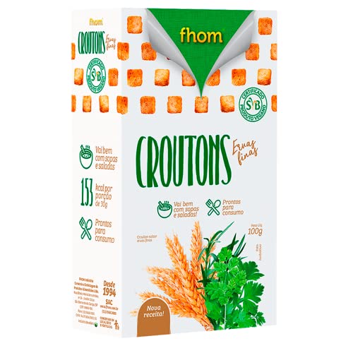 Fhom Alimentos Crouton Ervas Finas 110g
