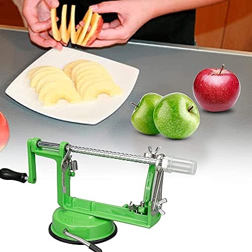 Neez Apple Peeler - Fruit Corer Remover Slicer Cutter Spiral & Peelers, Potato and Vegetable Stainless Steel Peeling Machine for Kitchen