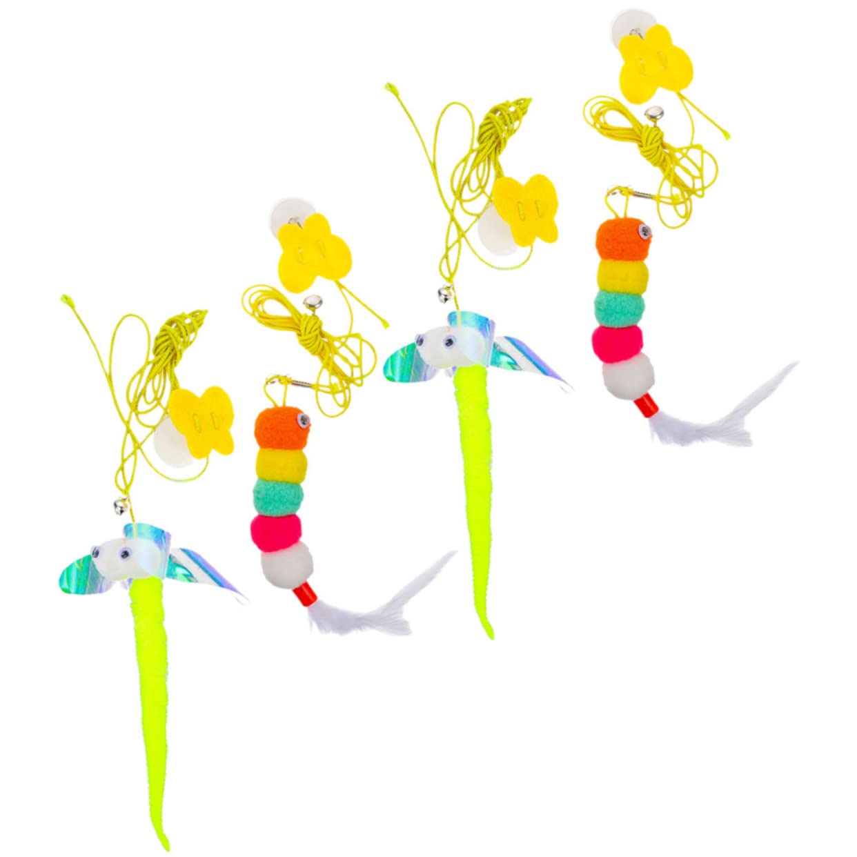 FRCOLOR 20pièces Jouet Suspendu pour Chat avec Cataire Kit De Jeux Interactif pour Chatons Accessoire Amusant pour Éveiller Instinct De Chasse des Chats