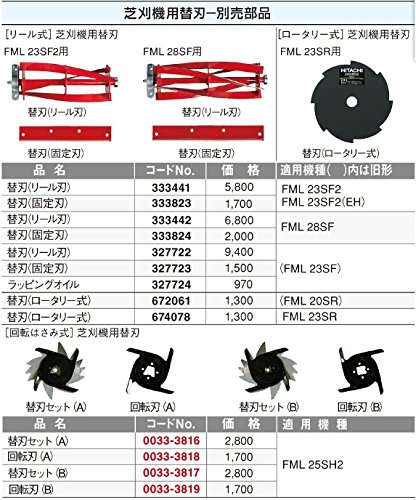 Amazon | 日立工機 0033-3818 回転はさみ式 芝刈機用替刃 回転刃(A