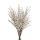 HEBE 10 Pieces Artificial Jasmine Flowers with 29.9' Long Stems Artificial Flower Fake Jasmine...