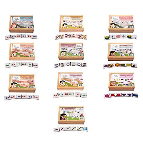 Conjunto De Dominós Matemática Caixa Com 10 Jogos - Fundamental