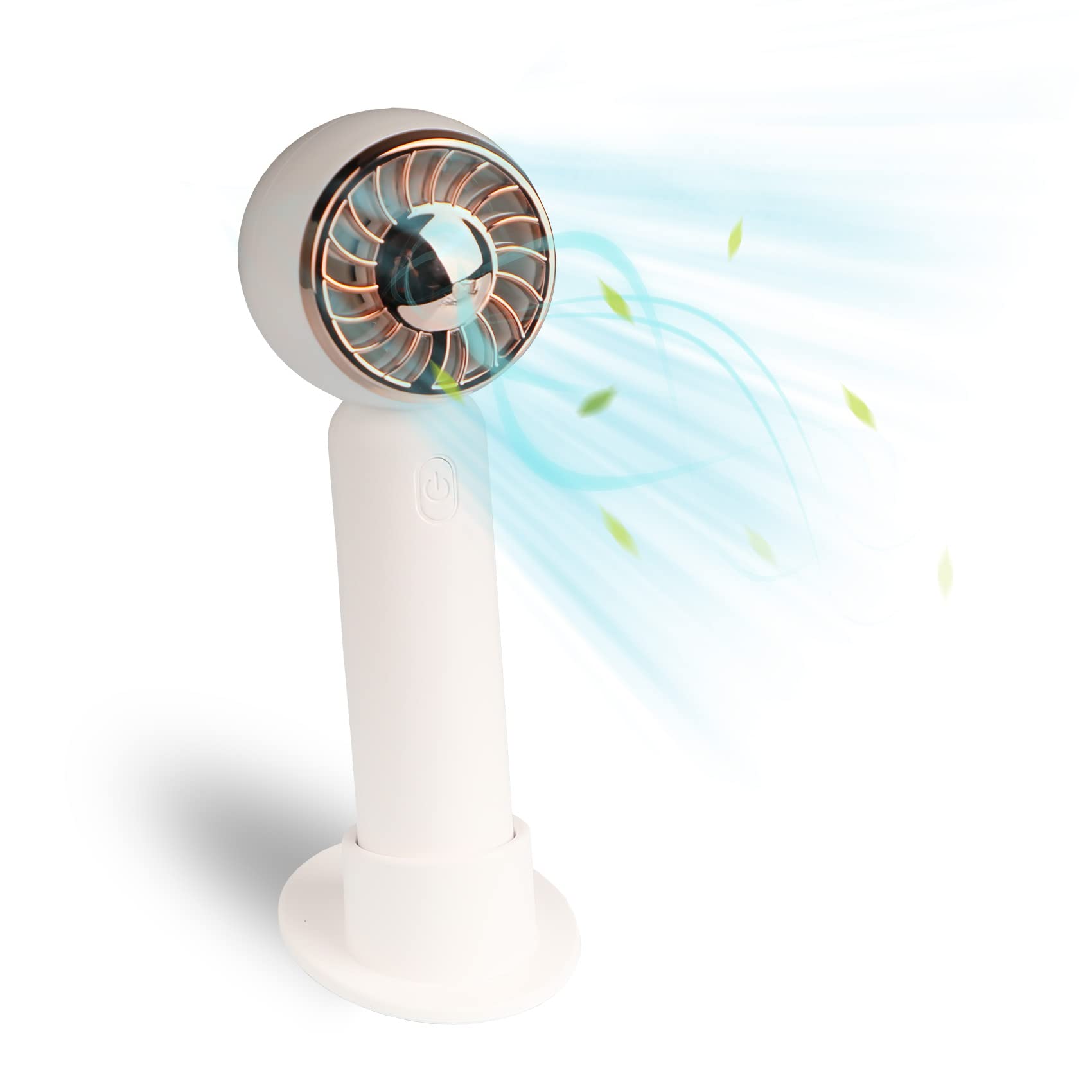 UseeShinePortable Neck Fan Handheld Mini Handheld Fan Handheld Fan Rechargeable Portable Fan 3 Speed Personal Fan Battery Powered Fan USB Pocket Fan for Home Travel Office Outdoor