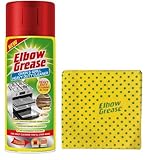 UKDeals Direct® Elbow Grease Oven & Grill Heavy Duty Cleaner Spray 400ml Powerful Oven & Grill Deep Cleaner with Elbow Grease Power Cleaning Cloth