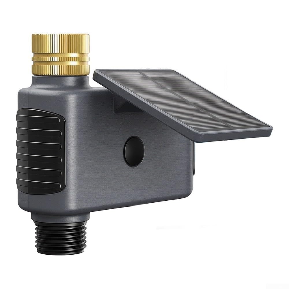 Smart WiFi Timer di irrigazione solare Controller elettronico del rubinetto del tubo dell'acqua Sistema di irrigazione programmabile per giardino da cortile Due prese