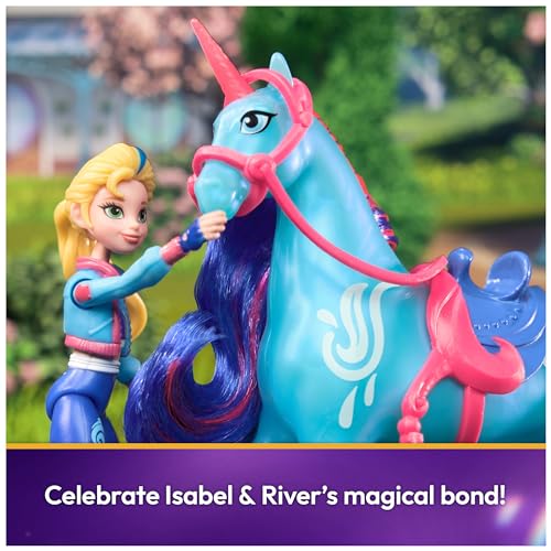 Unicorn Academy, Isabel y River con 2 accesorios y herramienta para pelo miniatura 4