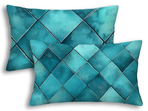 Fundas cojines 40x80 verde de terciopelo para renovar la decoración del sofá del salón set de 2 2