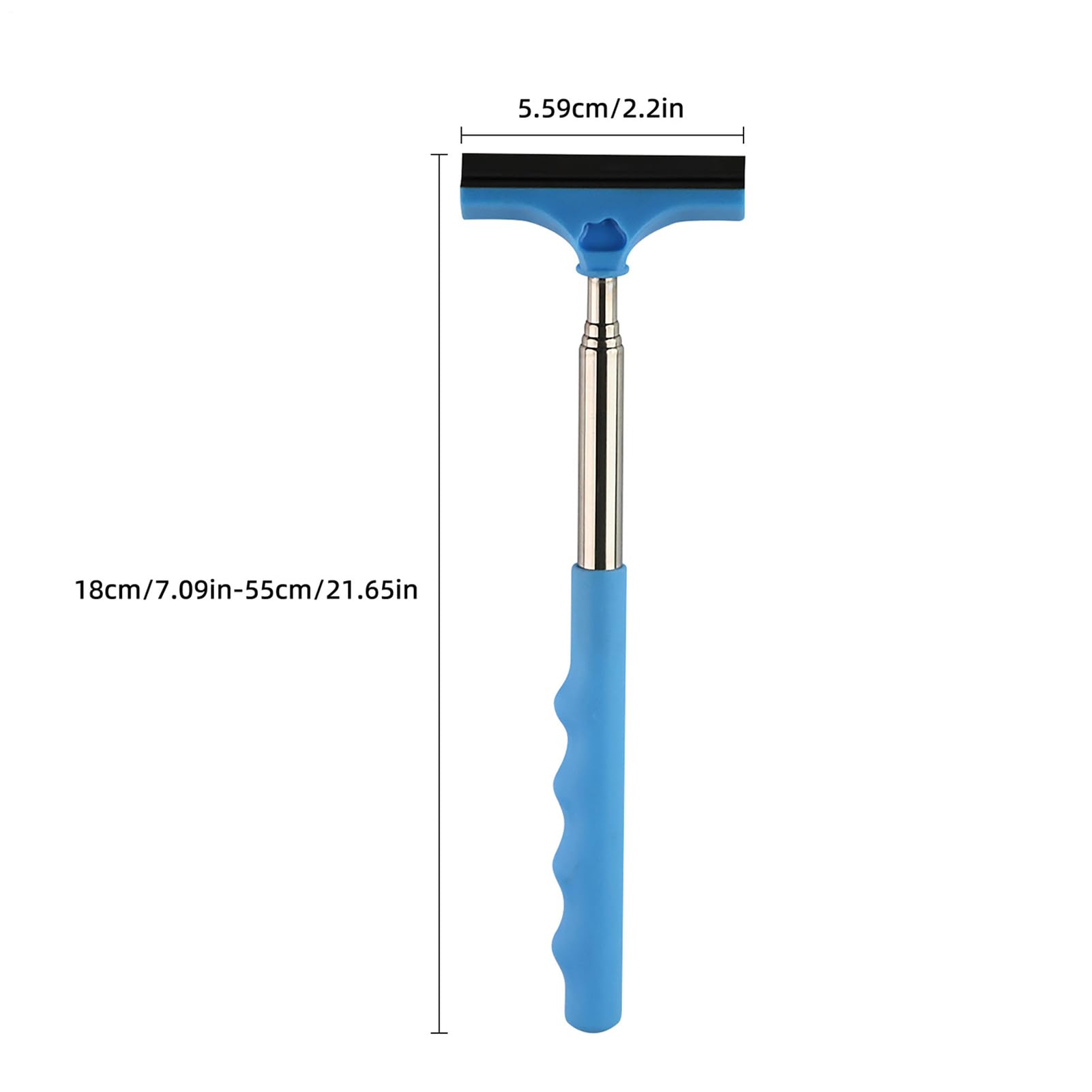 Portable Car Window Squeegee - Telescopic Windshield Cleaner | Made With PP Material And Stainless Steel, 18x5.59cm Size, Efficient Mirror Wiper For Trucks SUVs Sedans, Ideal For Outdoor Daily Commute
