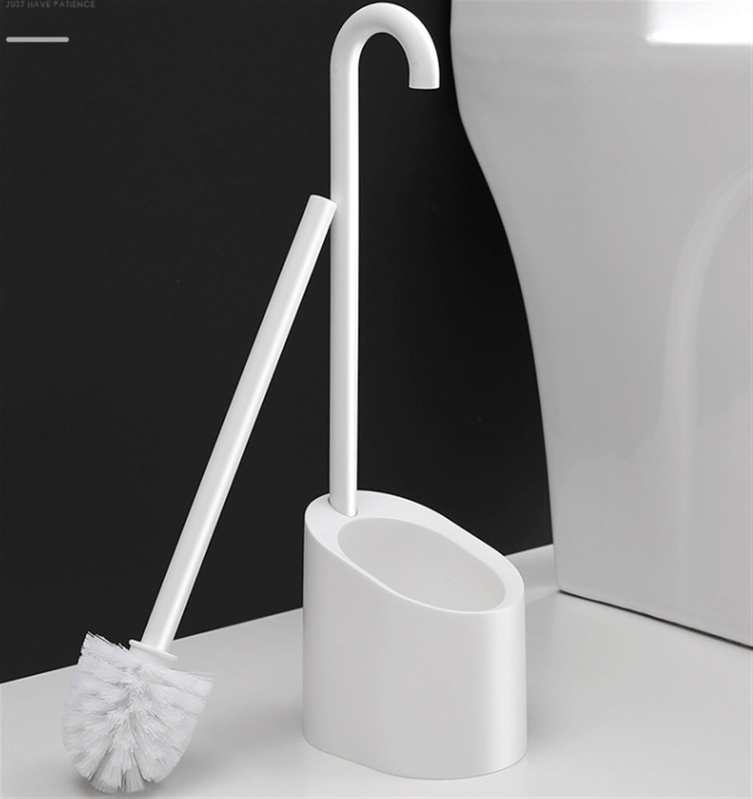 Szczotka do WC Szczotka Do WC I Zestaw Uchwytów Uchwyt Szczotka Do Szorowania Toalety Do Czyszczenia Łazienki Szczotka do Toalety(White)
