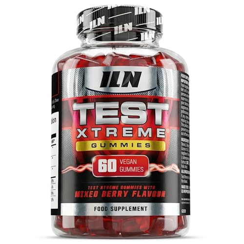 Test Xtreme Booster Gummies voor Mannen - Hoog gedoseerde formule met maca, ginseng en zink - Suikervrij, gemengde bessensmaak - 60 vegan gummies