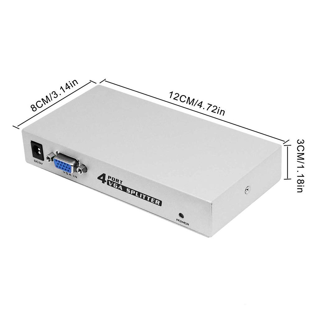 Amazon.co.jp: ES-Tune vga切替器 1入力4出力 ディスプレイスプリッタ