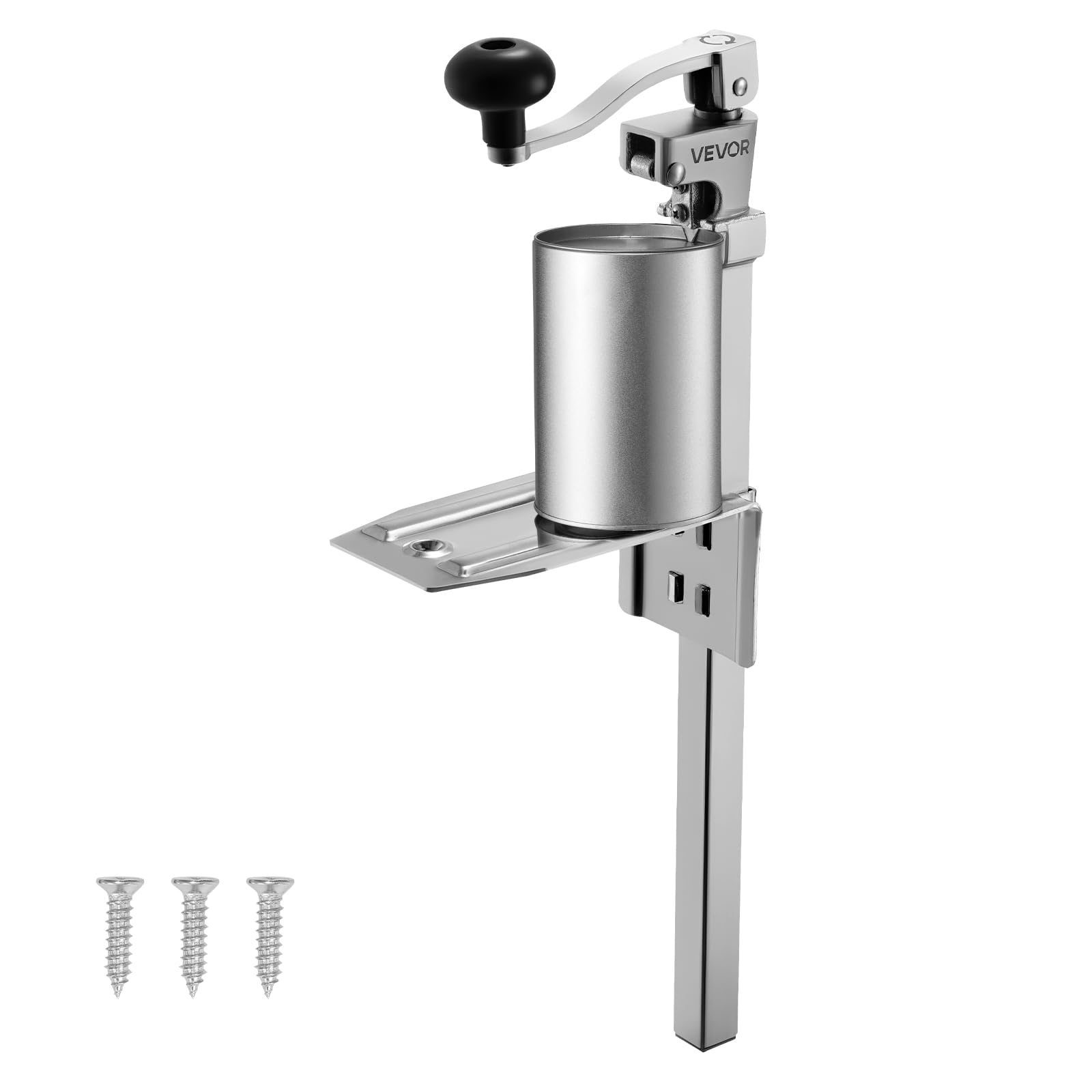 VEVOR Apriscatole Commerciale in Ghisa da Tavolo per Lattine Alte 30 cm, Lama Acciaio Inossidabile, 235 x 100 x 660 mm