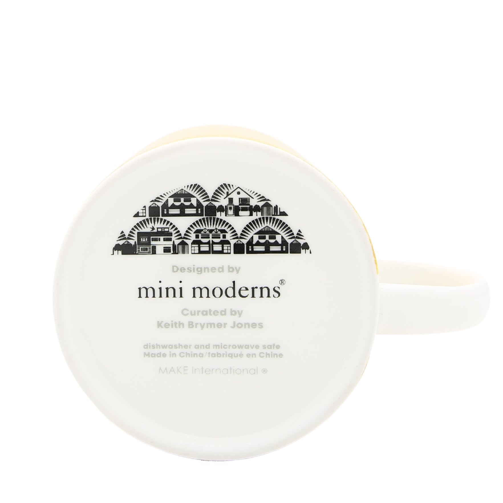 Keith Brymer Jones Collaboration Range - Mini Moderns Ceramic Mug - Kitchenalia 4-325ml, White - Image 2