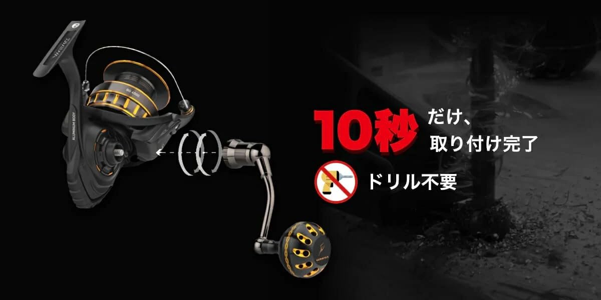 Amazon | ゴメクサス リールハンドル LBG ダイワ BG に対応 スピニング