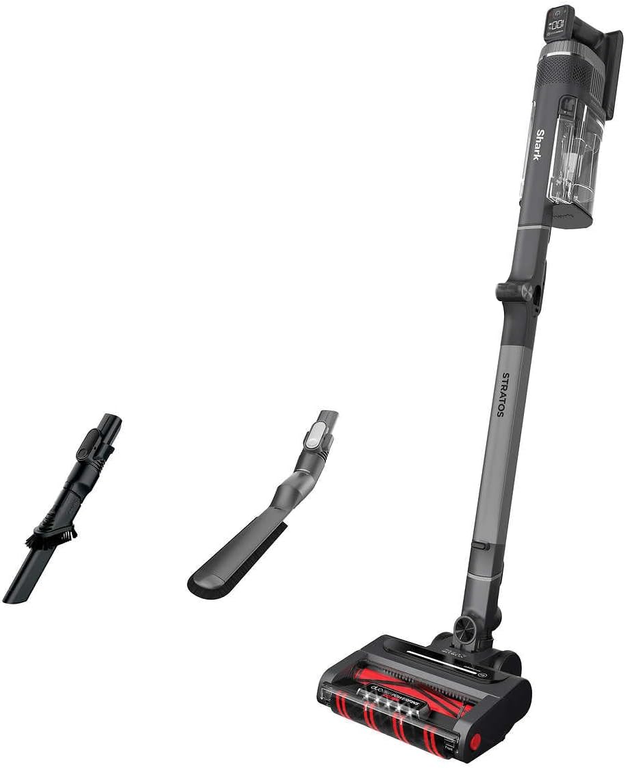 Shark UZ865H Stratos Cordless Vacuum with Clean Sense IQ, DuoClean PowerFins HairPro, Includes Duster Crevice Tool & Anti-Allergen Brush, Up to 50 Minute Runtime, Gray (Renewed) - Image 1 of 8